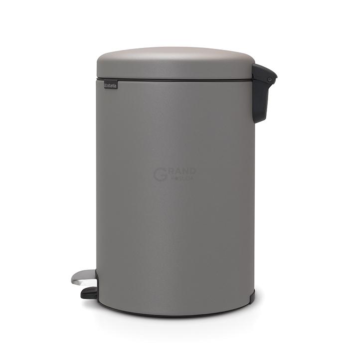 Brabantia Мусорный бак с педалью 20 л минерально-серый NewIcon | https://grandposuda.com.ua