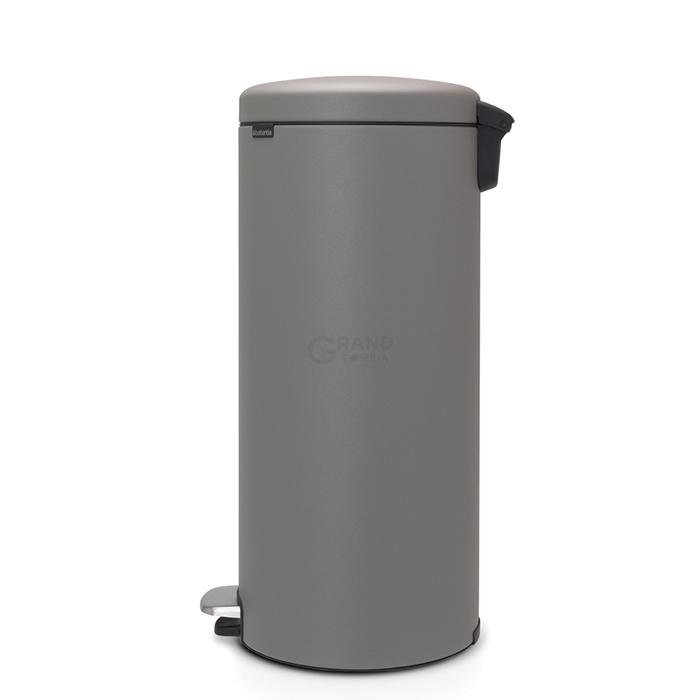Brabantia Мусорный бак с педалью 30 л минерально-серый NewIcon | https://grandposuda.com.ua