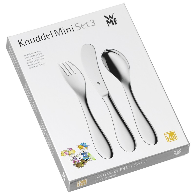 WMF Набір дитячих столових приборів mini 3 предмета Knuddel Kinderartikel | https://grandposuda.com.ua