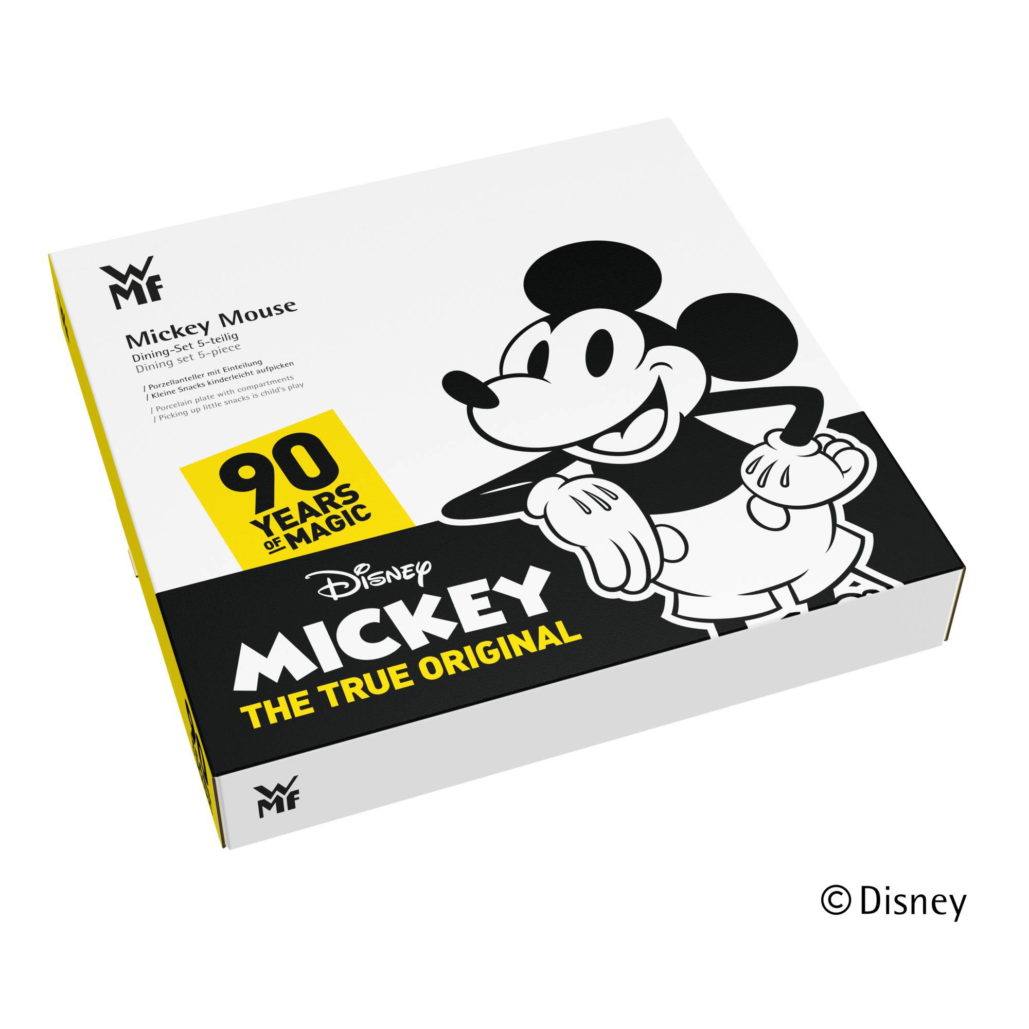 WMF Детский набор из тарелки и 4 ножей Mickey Mouse | https://grandposuda.com.ua