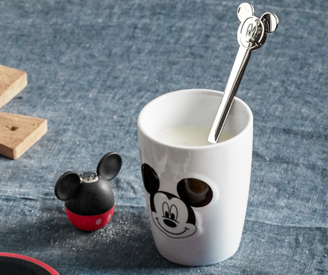 WMF Набор детских кружек и ложек, 4 предмета, Mickey Mouse | https://grandposuda.com.ua