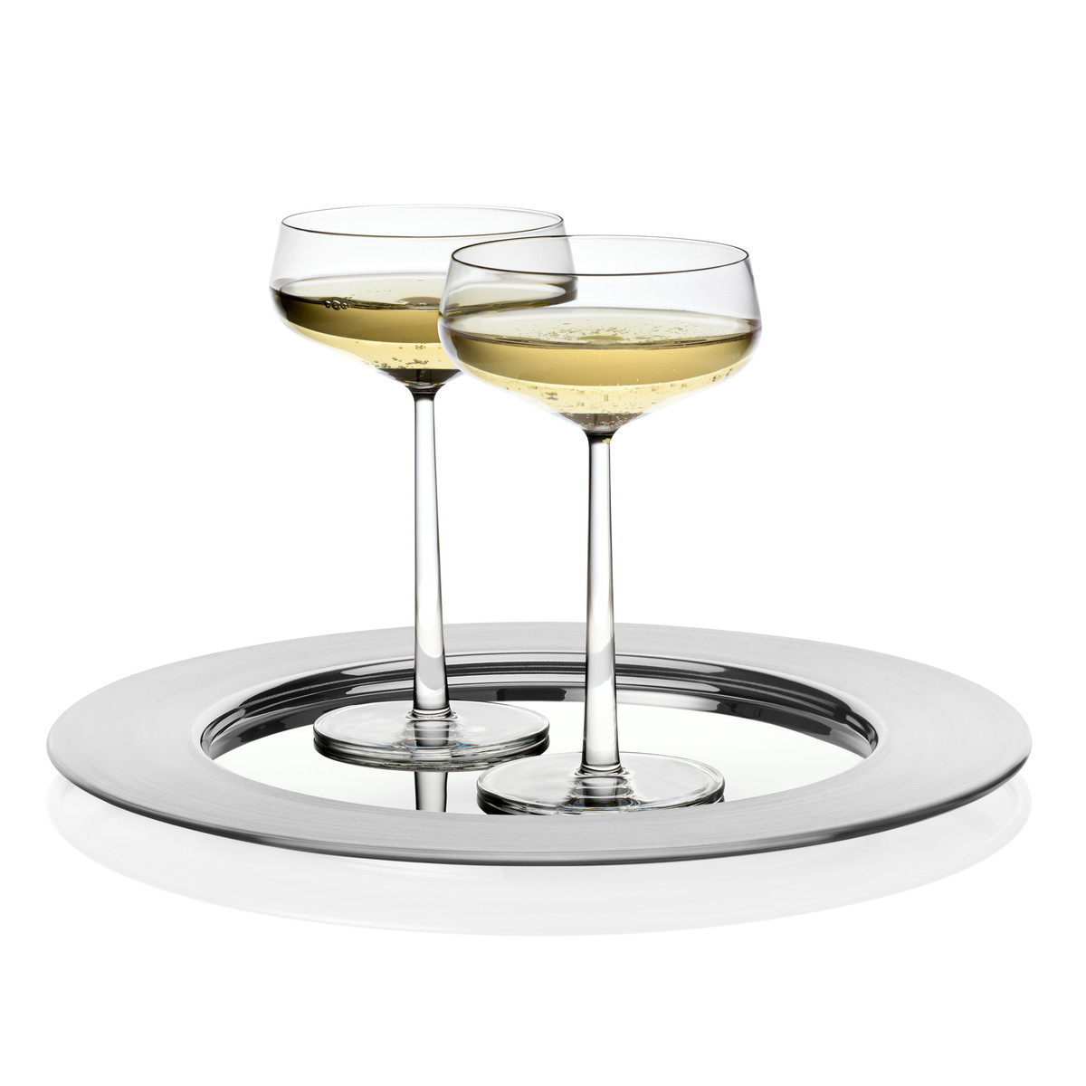 Iittala Тарелка Ø 26 см серебристая Sarpaneva | https://grandposuda.com.ua