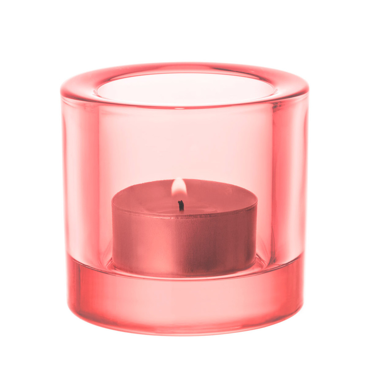 Iittala Підсвічник для чайної свічки 6,9х6 см рожевий Kivi | https://grandposuda.com.ua