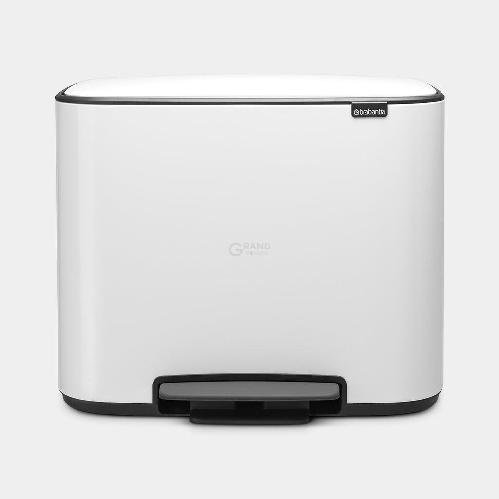 Brabantia Мусорный бак с педалью, 36 л белый Pedal Bin Bo | https://grandposuda.com.ua