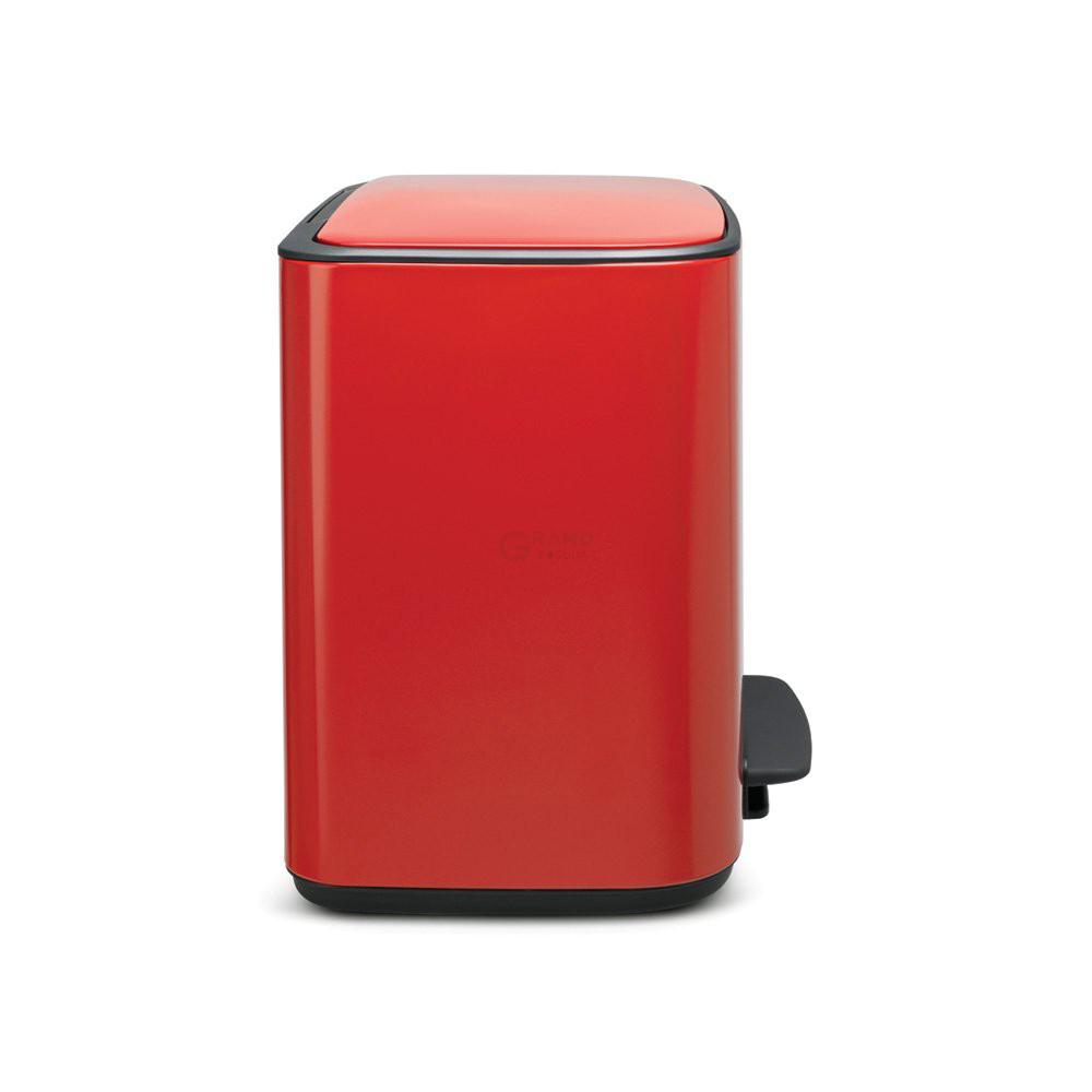 Brabantia Сміттєвий бак з педаллю, 36 л червоний Pedal Bin Bo | https://grandposuda.com.ua