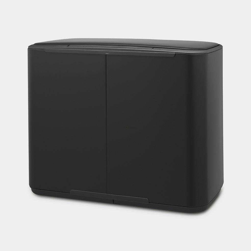 Brabantia Мусорный бак с педалью, 36 л черный матовый Pedal Bin Bo | https://grandposuda.com.ua