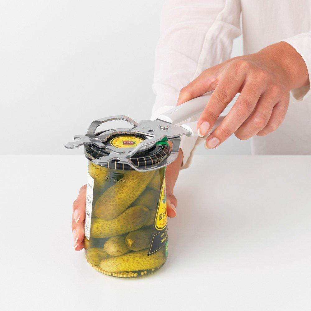 Brabantia Відкривачка універсальна 24,5 см світло-сіра Tasty Colours Plus | https://grandposuda.com.ua