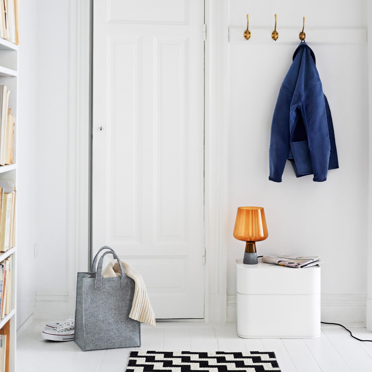 Iittala Ємність для зберігання 15х30х45 см світло-коричнева Vakka | https://grandposuda.com.ua
