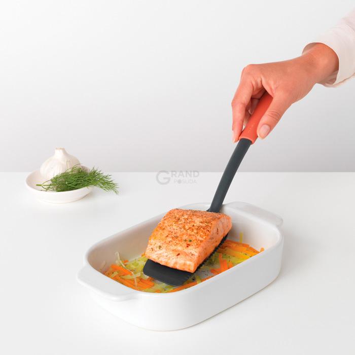 Brabantia Лопатка с режущим краем 34,8 см терракотовая Tasty Colours Plus | https://grandposuda.com.ua