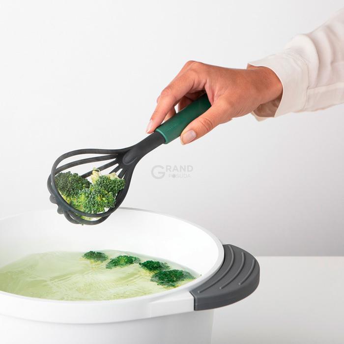 Brabantia Венчик-шумовка 2 в 1 26,3 см зеленый Tasty Colours Plus | https://grandposuda.com.ua