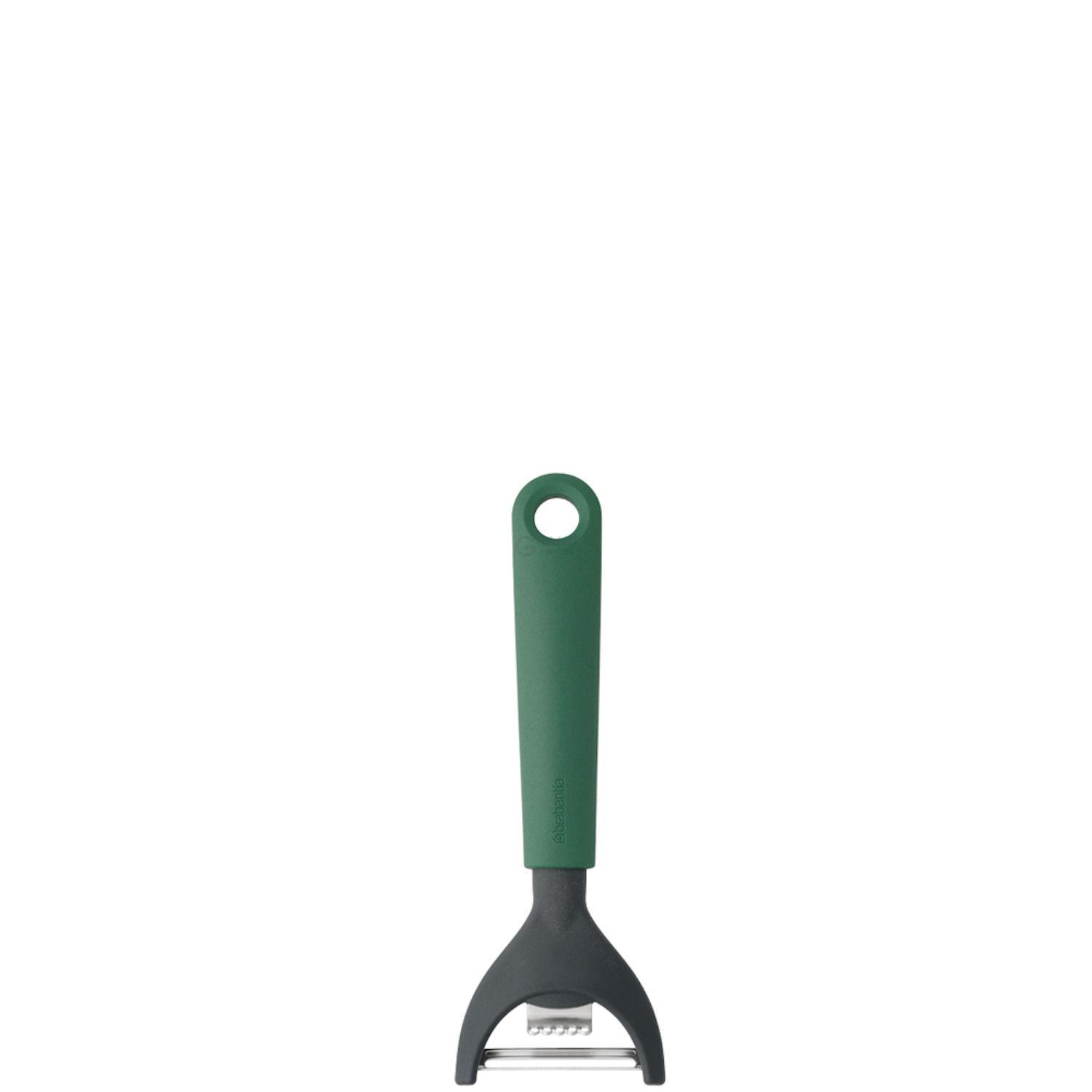 Brabantia Овощечистка + нож для цедры 17,3 темно-зеленая Tasty Colours Plus | https://grandposuda.com.ua