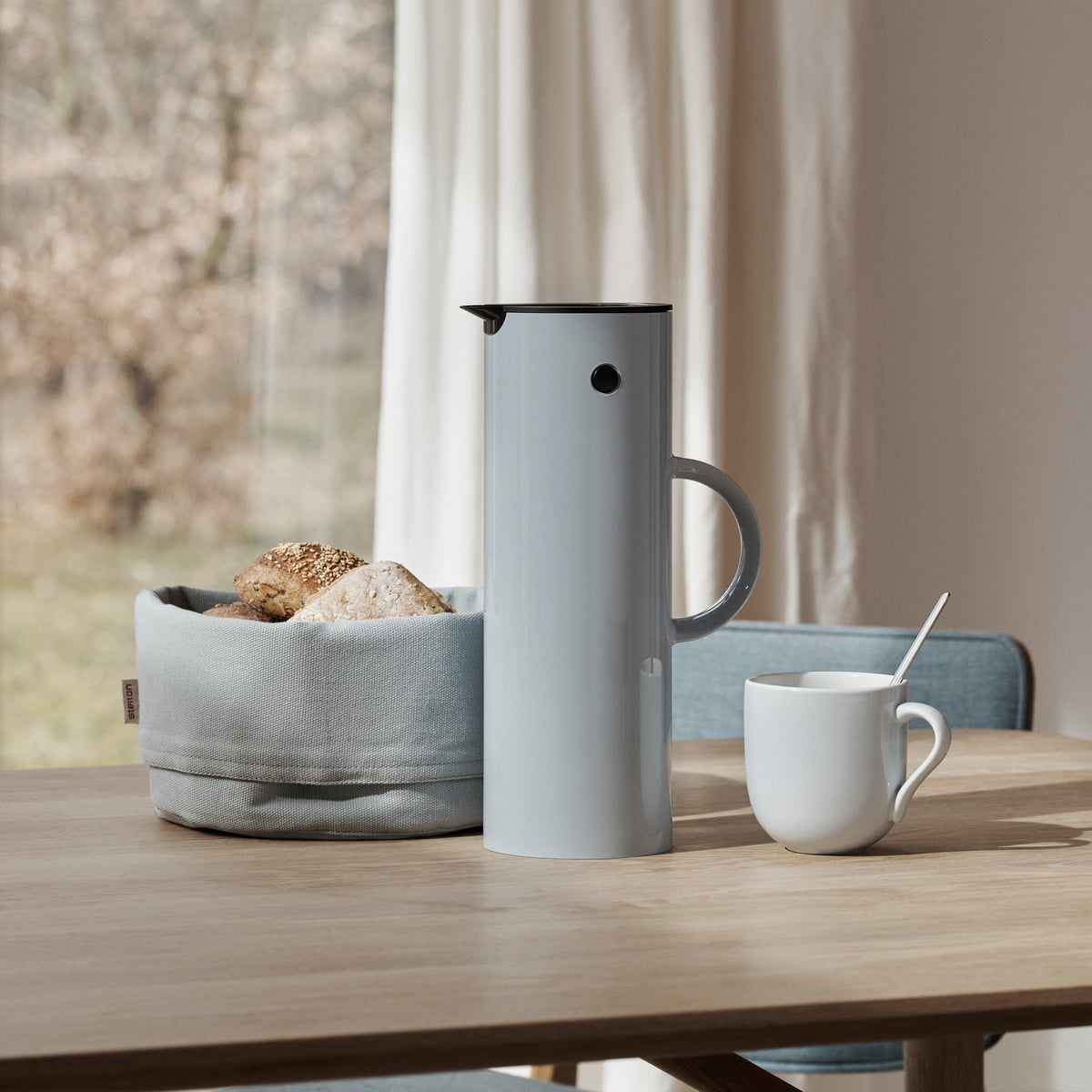 Термокувшин 1 л голубой EM 77 Stelton | https://grandposuda.com.ua