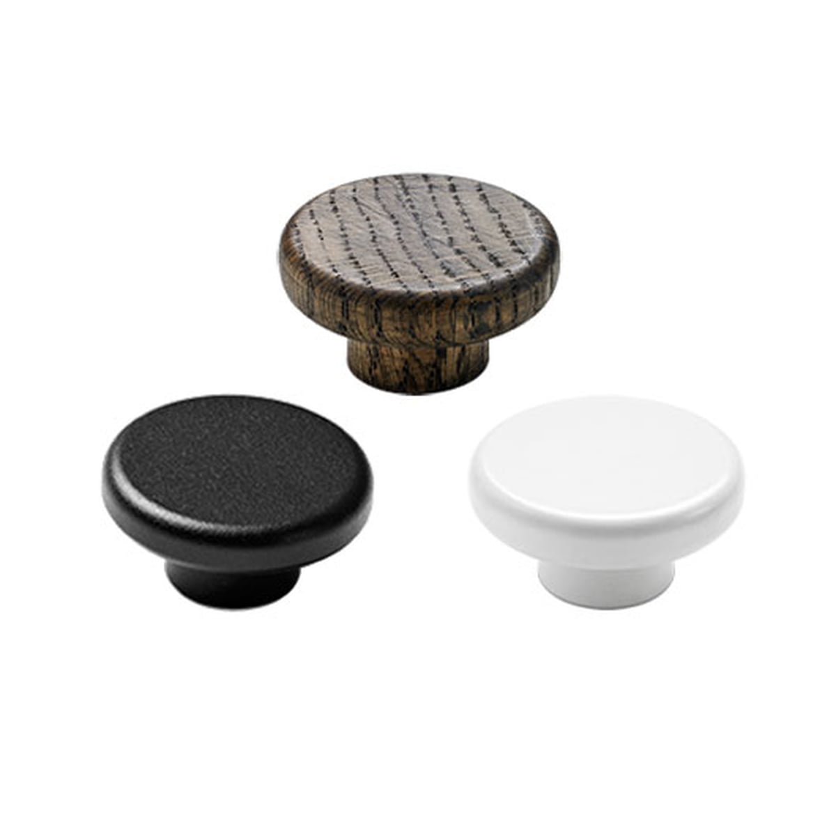 Набір гаків для рушників 4x2x4x4 см чорний Knobs Menu | https://grandposuda.com.ua