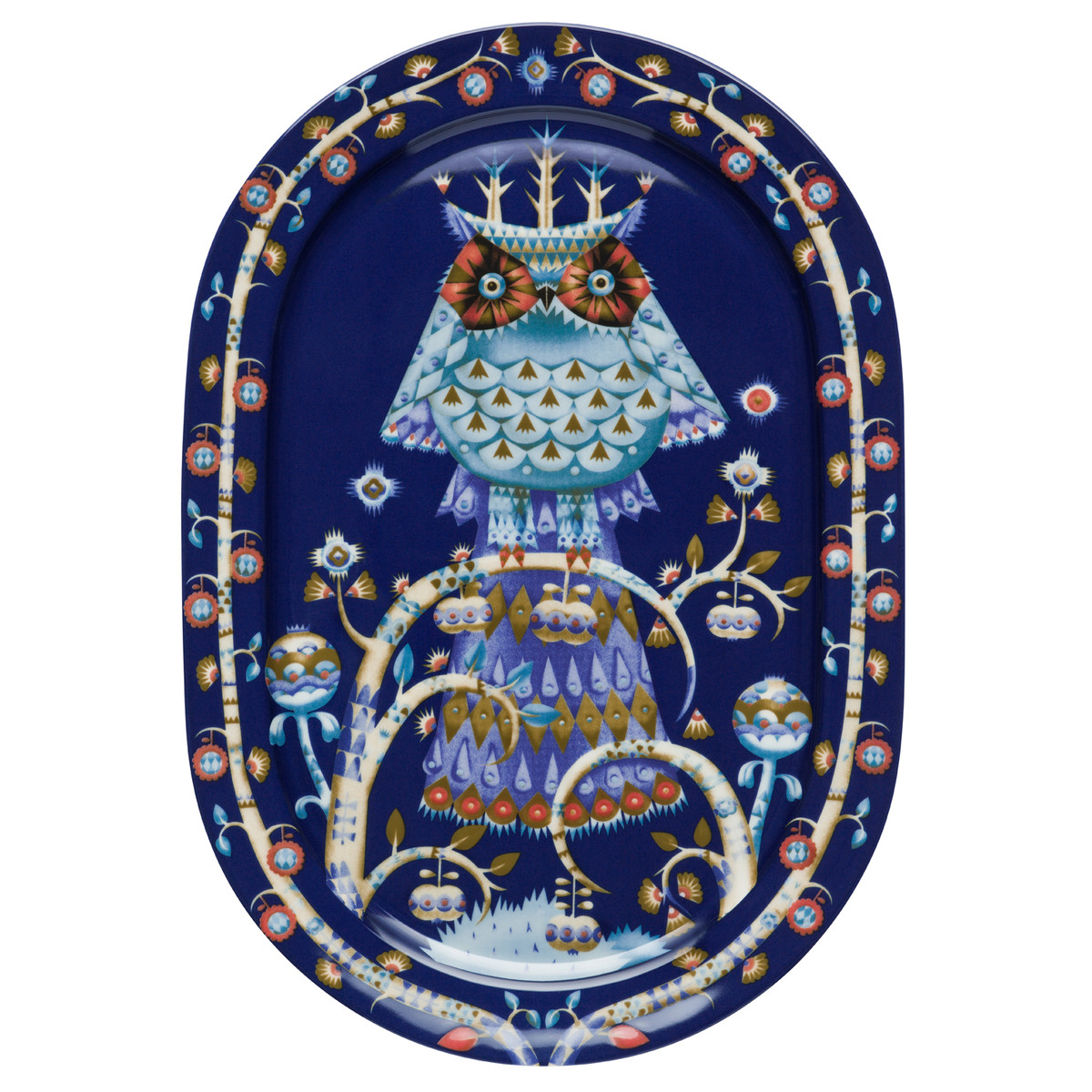 Iittala Блюдо сервіровки Ø 41 см синє Taika | https://grandposuda.com.ua