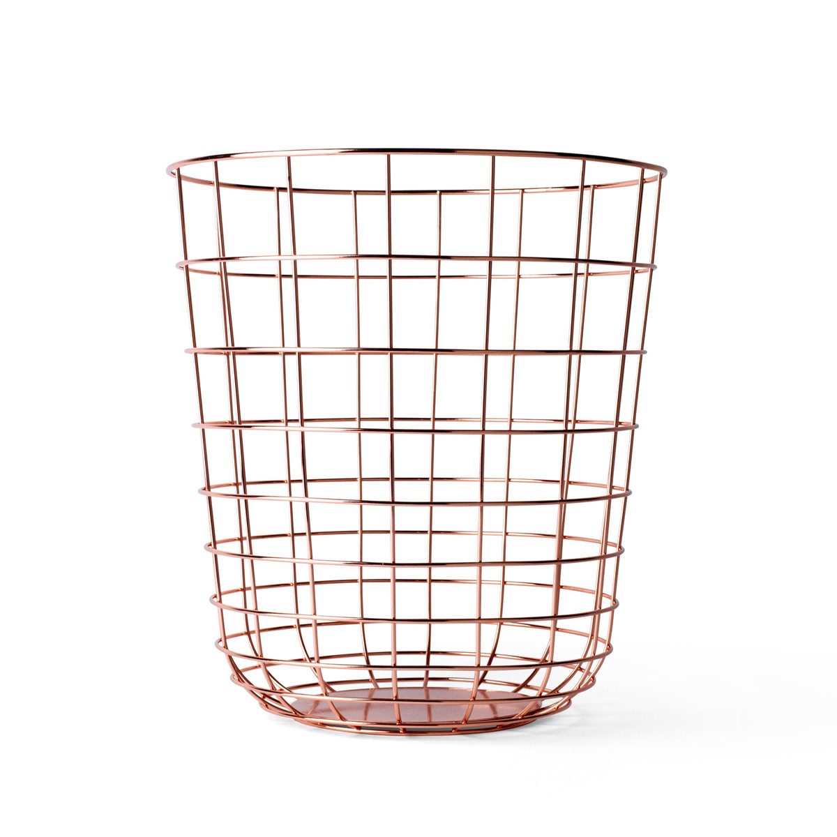 Кошик 35x32x32x32 см мідна Wire Menu | https://grandposuda.com.ua