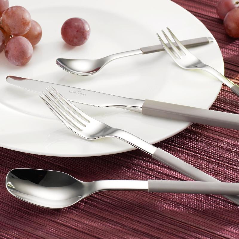 Villeroy & Boch Набір столових приборів 24 предметів S + Taupe | https://grandposuda.com.ua