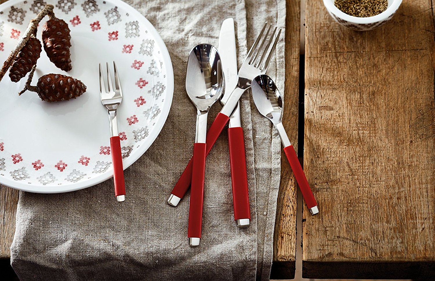 Villeroy & Boch Набір столових приборів 30 предметів S + Cranberry | https://grandposuda.com.ua