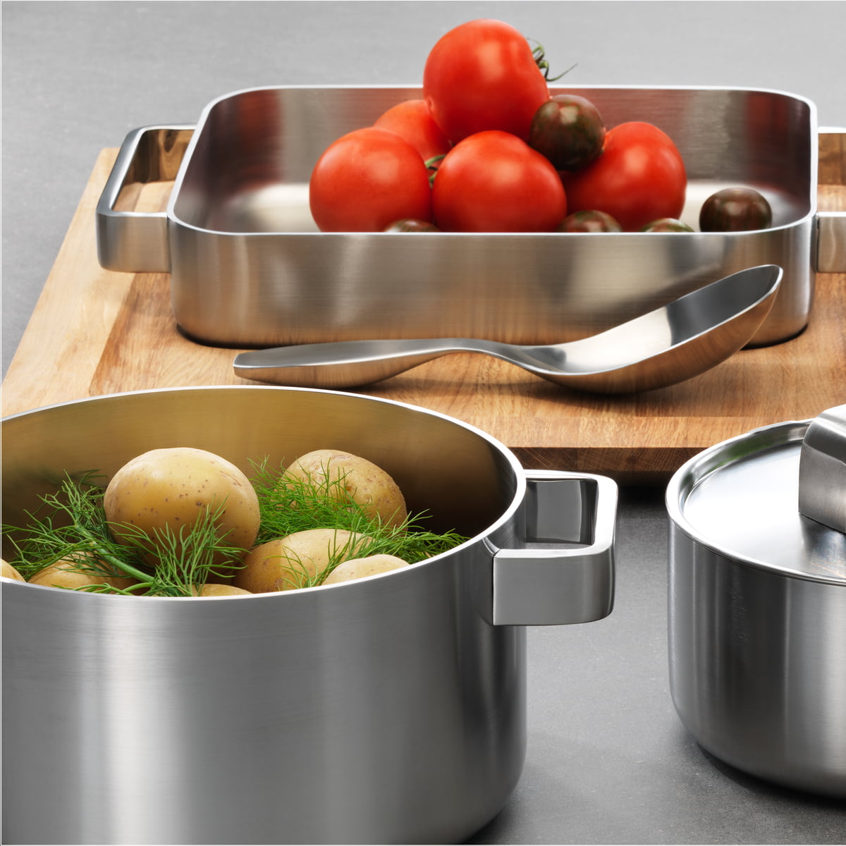 Iittala Ложка сервировочная 6х18,5 см серебристая Collective Tools | https://grandposuda.com.ua