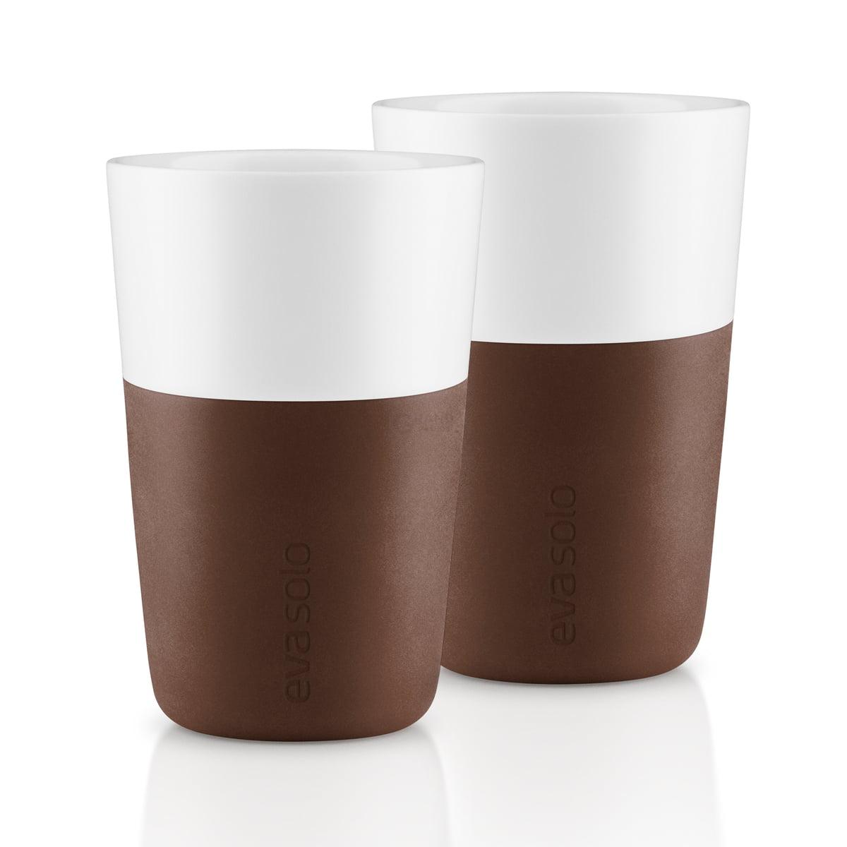 Eva Solo Набор кружек для латте 360 мл коричневых Caffe Latte | https://grandposuda.com.ua