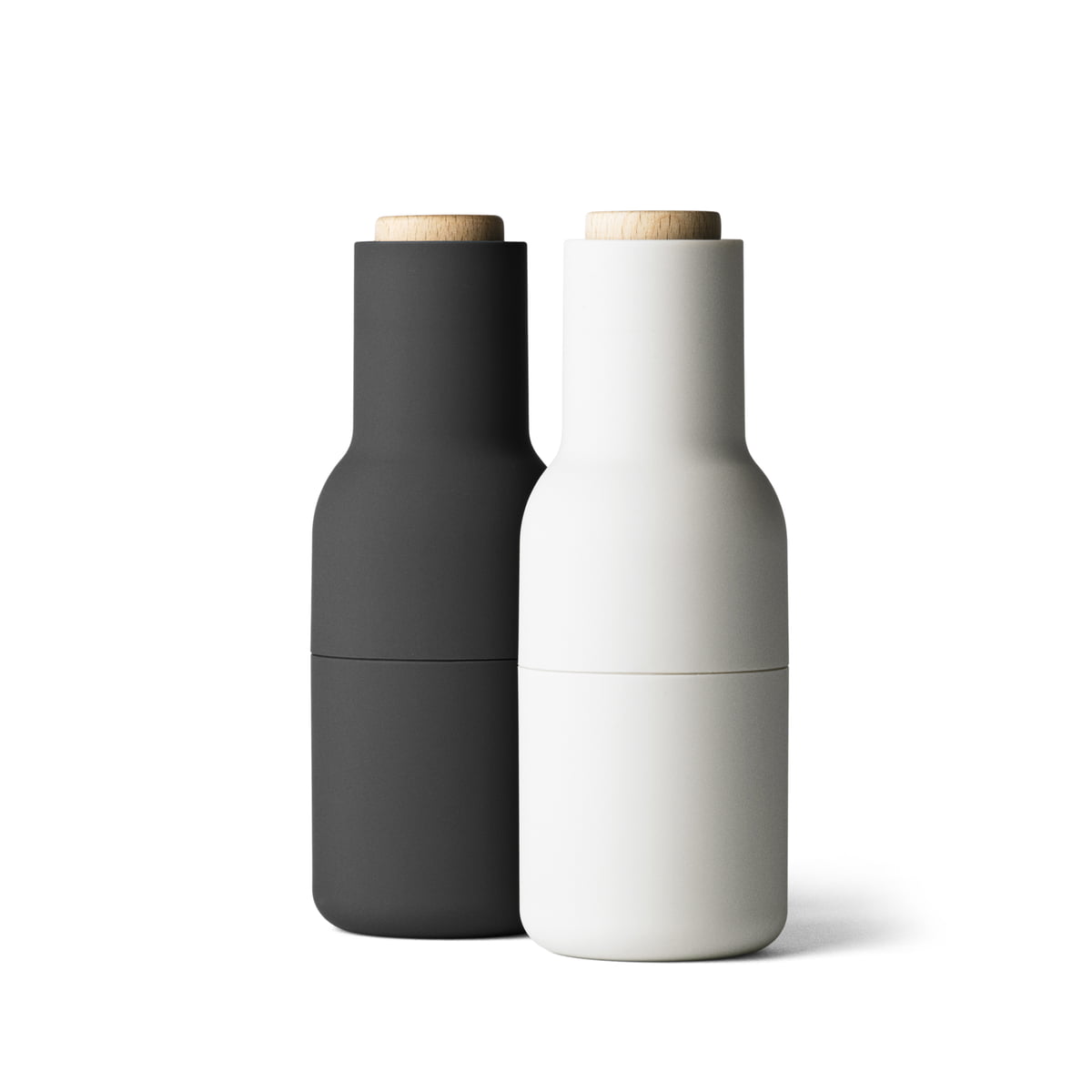 Набор перечница+солонка 20,5x8x8x8 см черный/белый Bottle Menu | https://grandposuda.com.ua