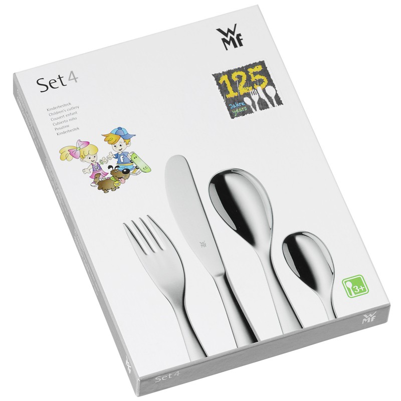 WMF Набір дитячих столових приборів 4 предмета Safari Kinderartikel | https://grandposuda.com.ua