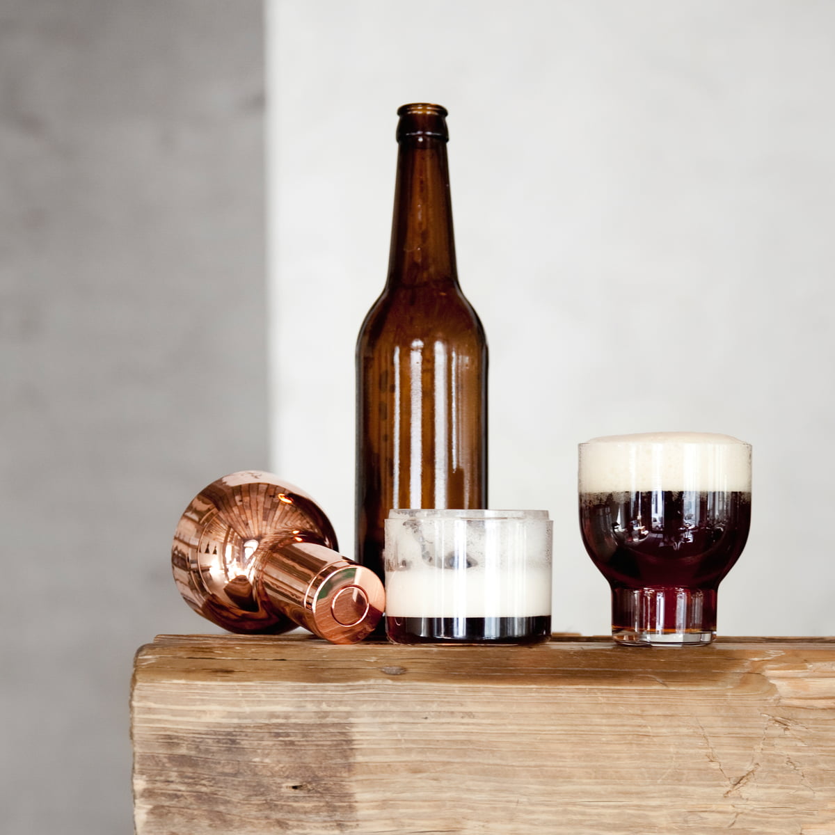 Піноутворювач для пива 17,5x8x8x8 см мідний Bieraufschaumer Menu | https://grandposuda.com.ua