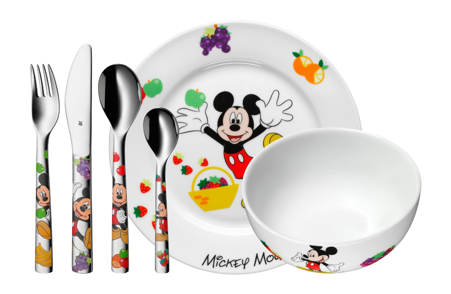 WMF Набор детской посуды 6 предметов Mickey Mouse | https://grandposuda.com.ua