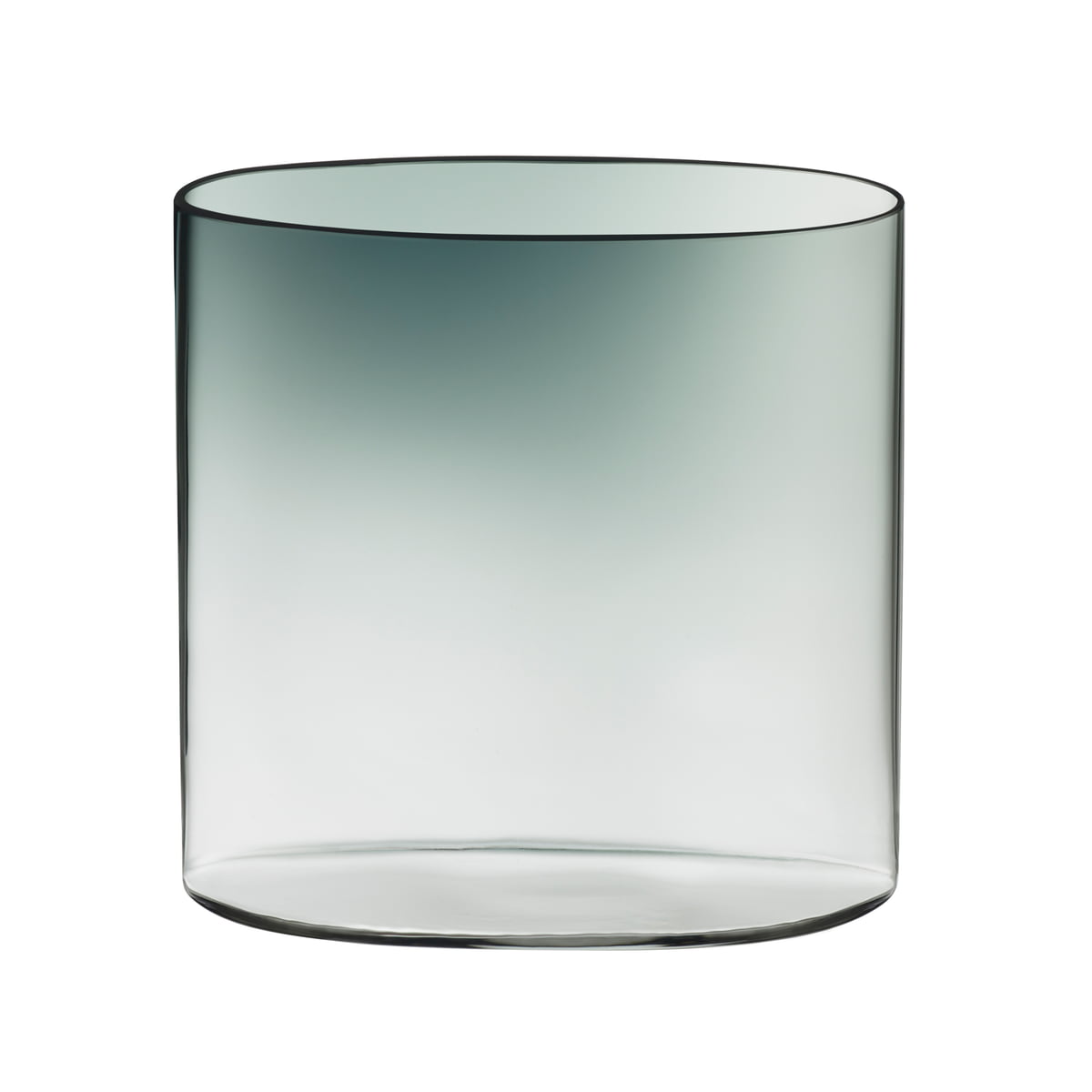 Iittala Ваза 25х25х25 см прозора / сіра Ovalis | https://grandposuda.com.ua