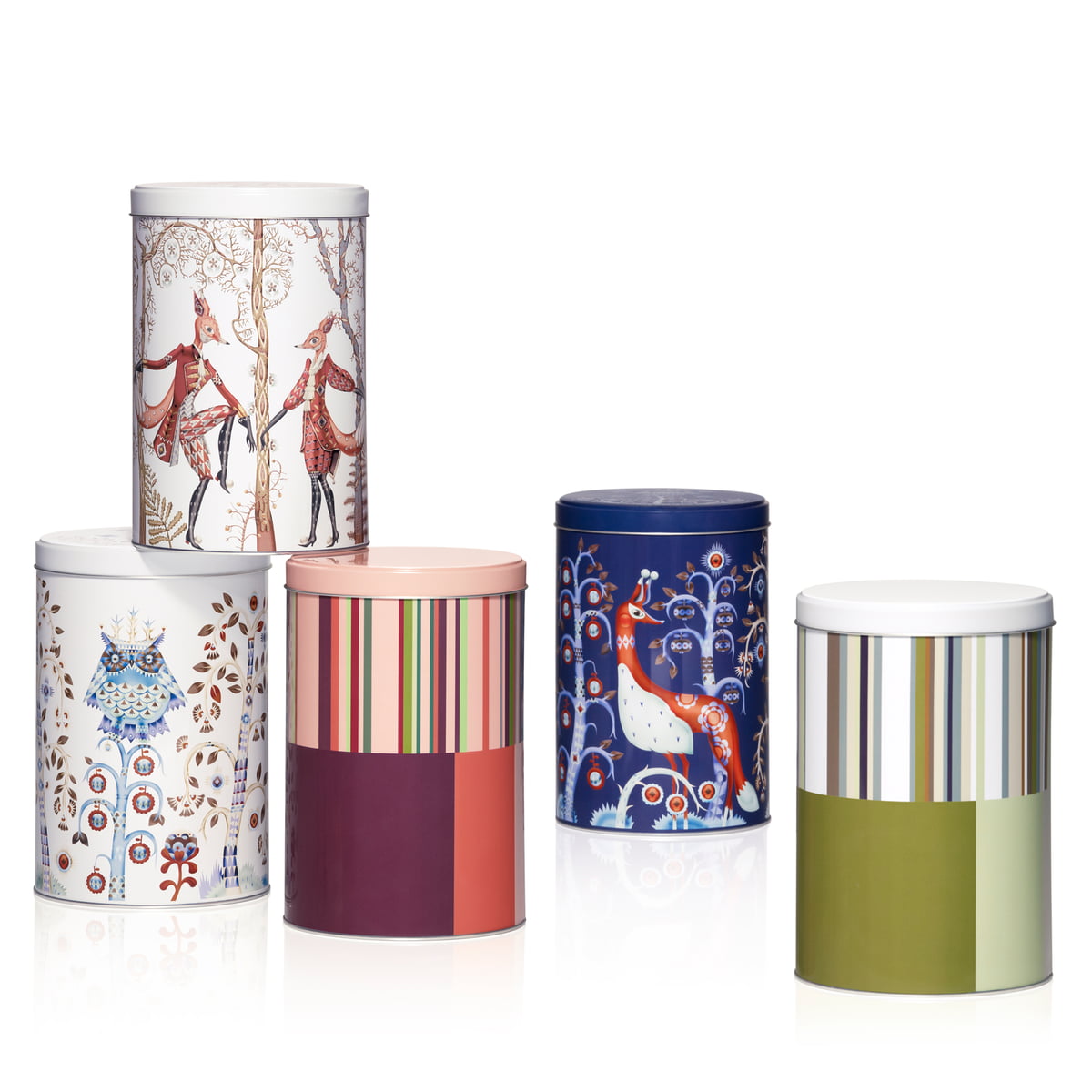 Iittala Ємність для зберігання 19,5х12,8х12,8х12,8 см синя Taika | https://grandposuda.com.ua