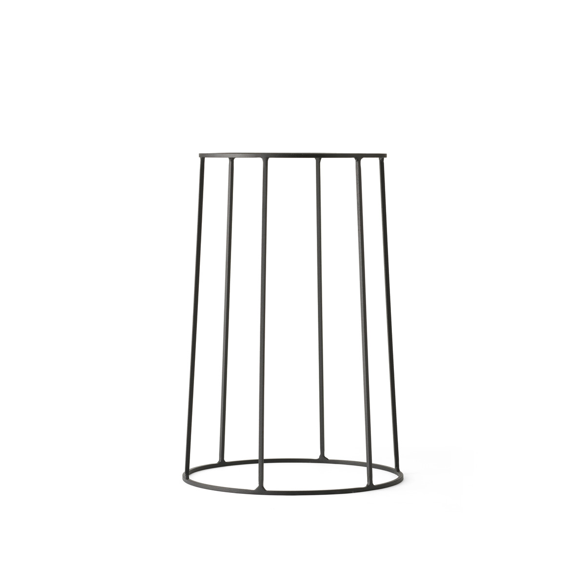 Підставка для квіткового горщика 40x23x23x23 см чорна Wire Menu | https://grandposuda.com.ua