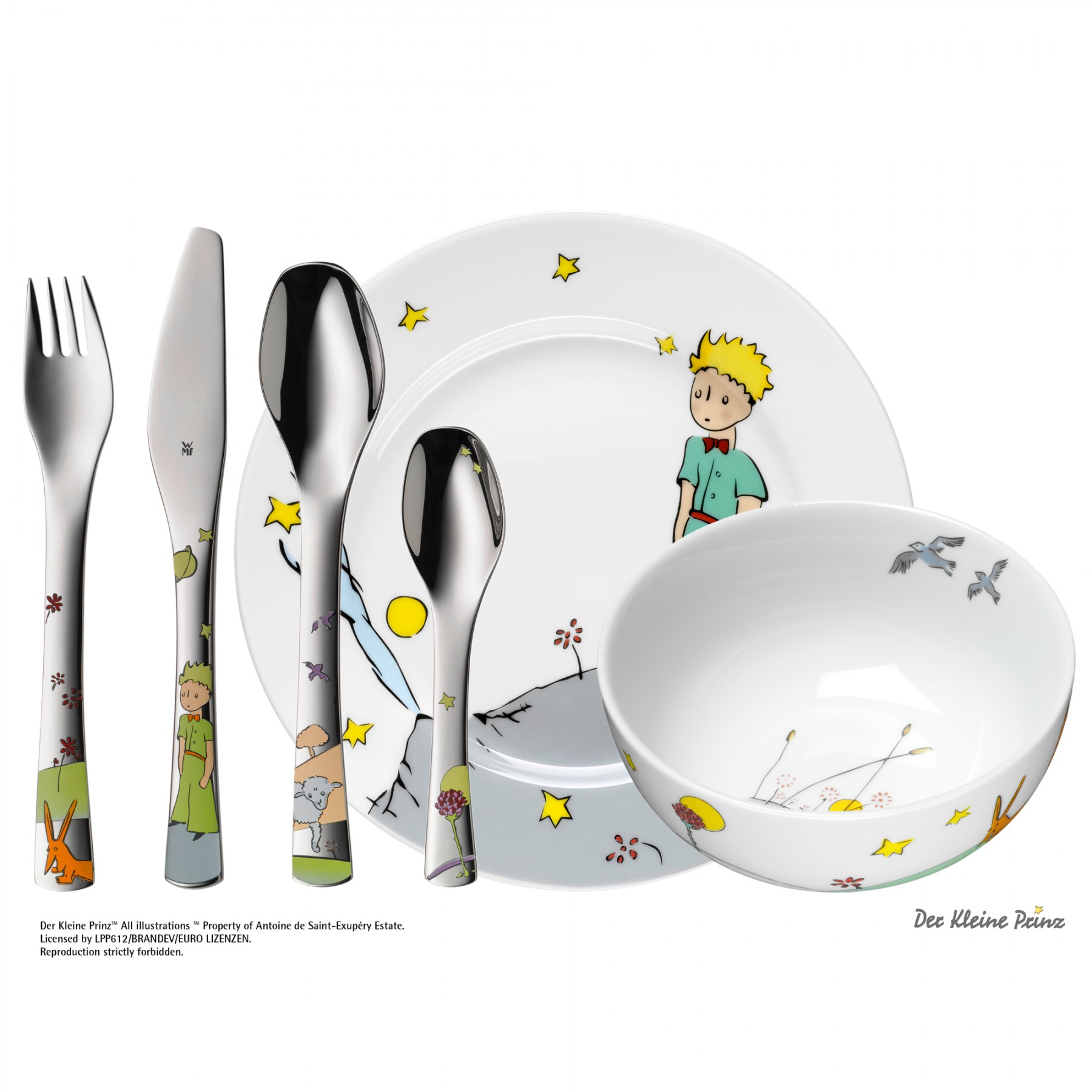WMF Набор детской посуды 6 предметов Der Kleine Prinz | https://grandposuda.com.ua