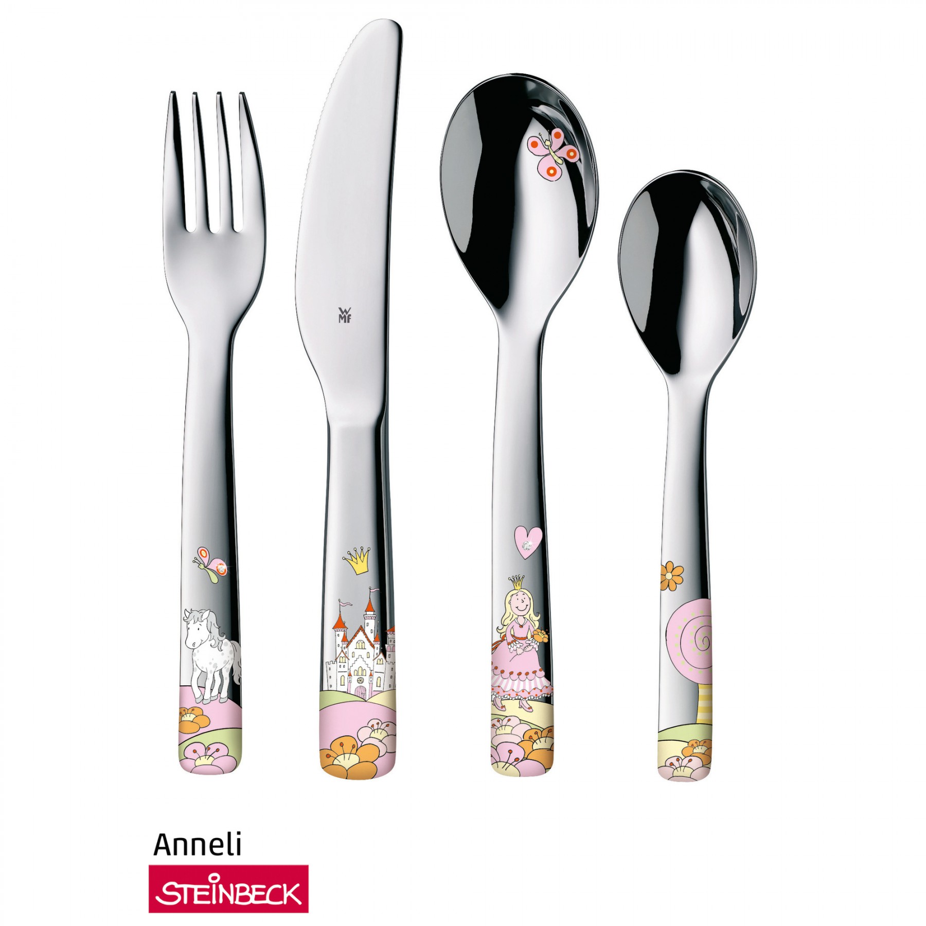 WMF Набір дитячого посуду 6 предметів Prinzessin Anneli | https://grandposuda.com.ua