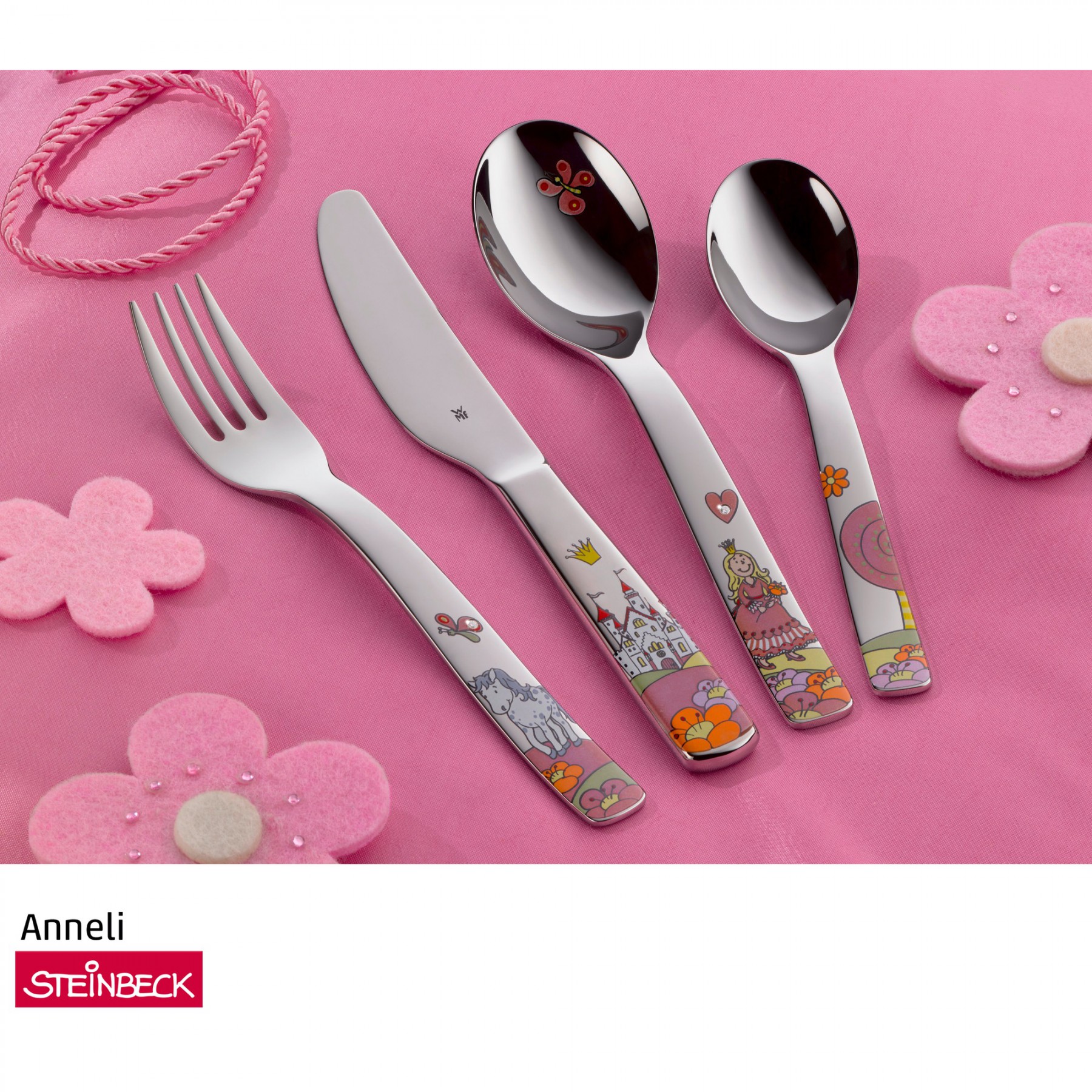 WMF Набір дитячого посуду 6 предметів Prinzessin Anneli | https://grandposuda.com.ua