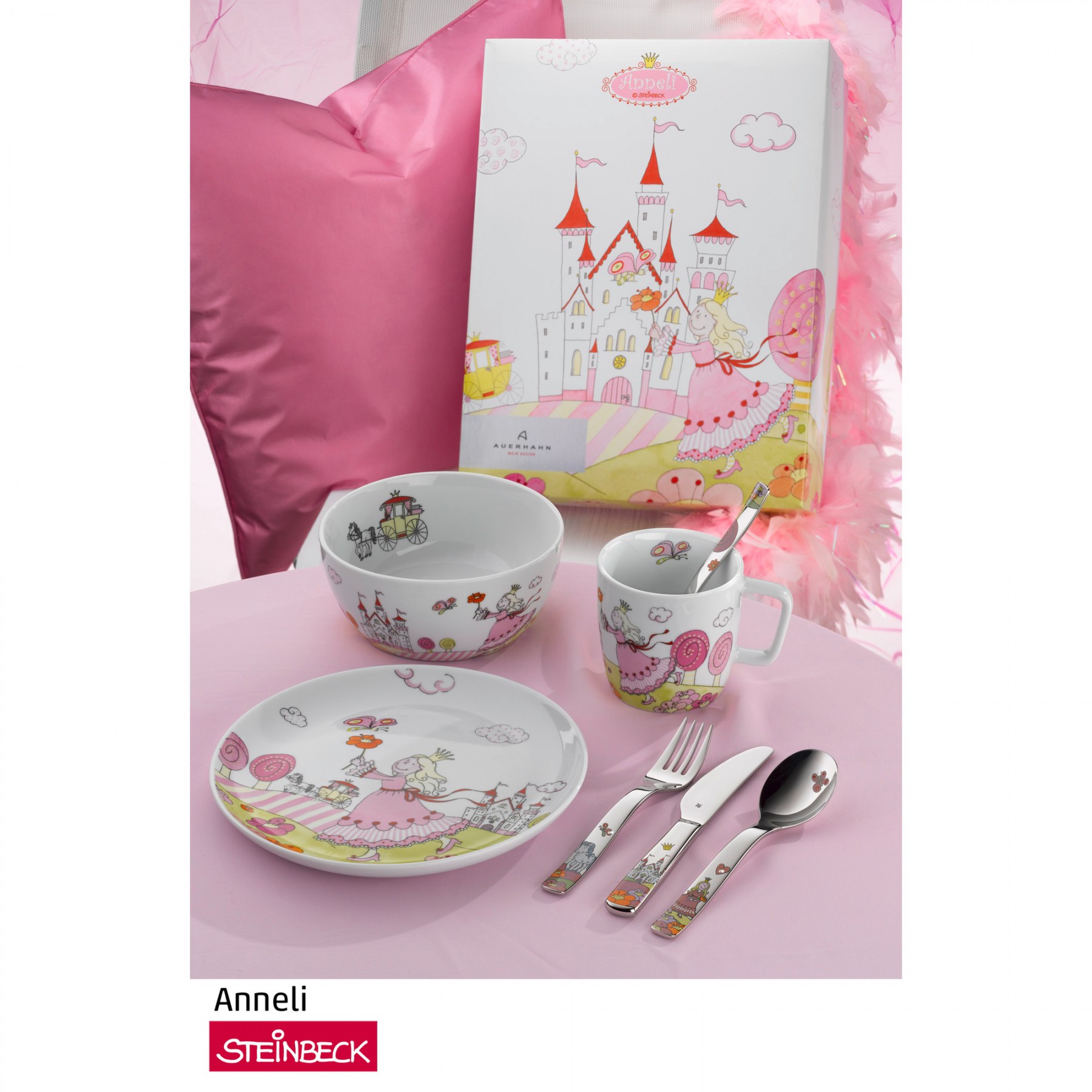 WMF Набір дитячого посуду 6 предметів Prinzessin Anneli | https://grandposuda.com.ua