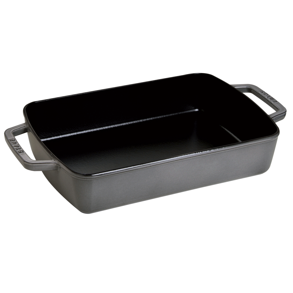 Staub Форма для запекания 31 х 21 см Graphite Grey | https://grandposuda.com.ua