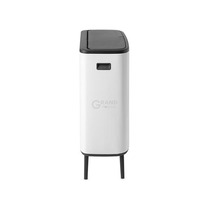 Brabantia Сміттєвий бак з ніжками 2х30 л білий Bo Touch Bin | https://grandposuda.com.ua
