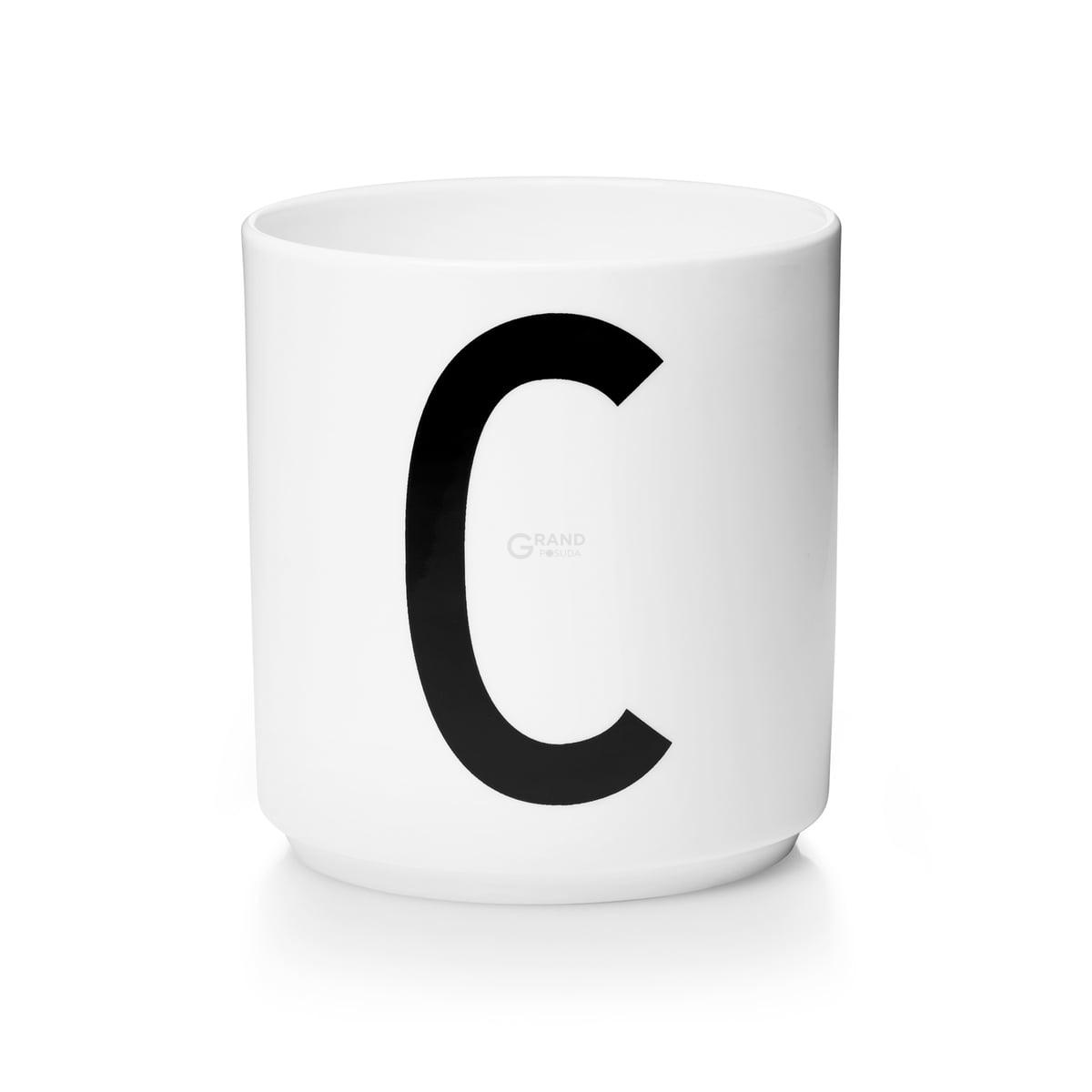 Design Letters Чашка C 325 мл біла AJ Porzellan Becher | https://grandposuda.com.ua