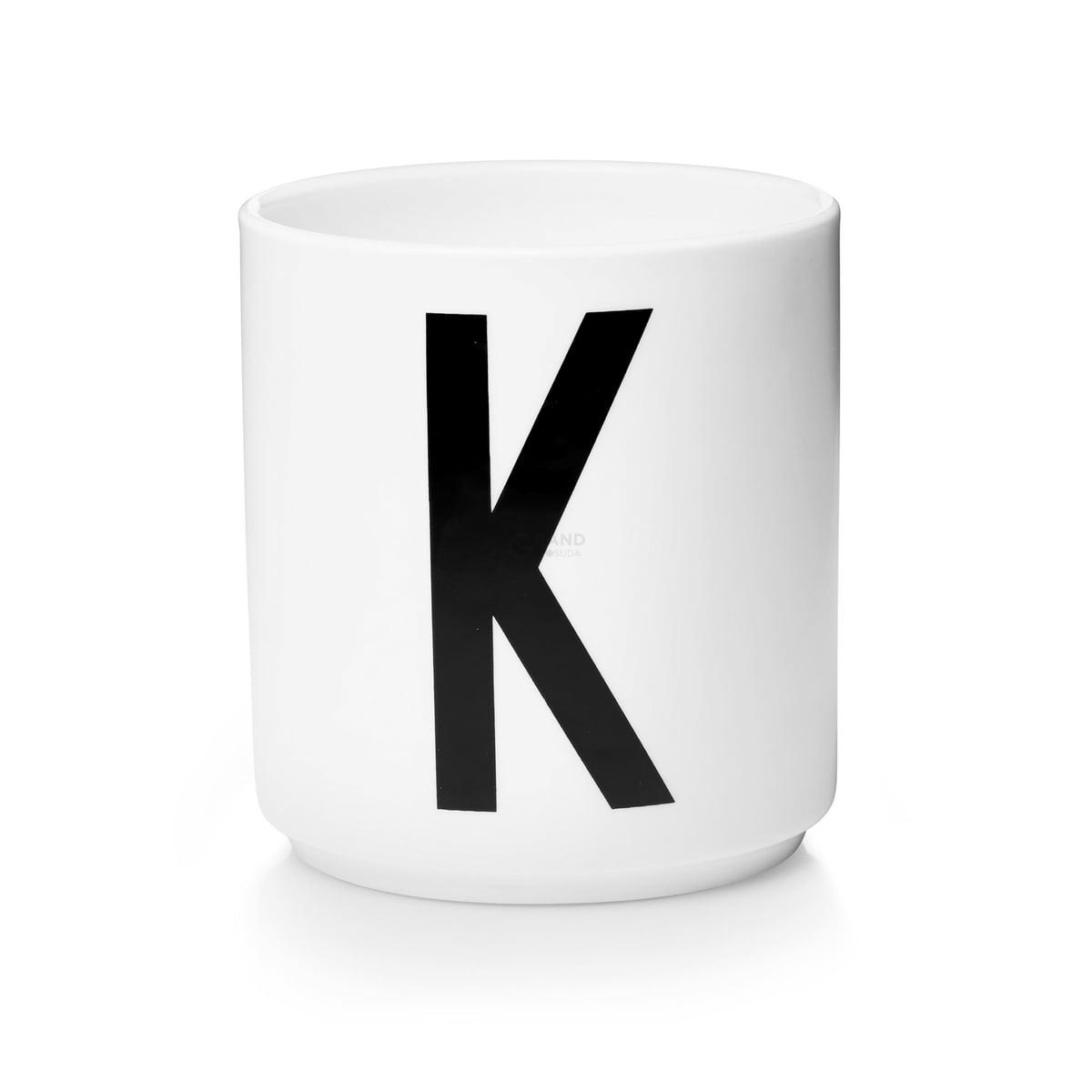 Design Letters Чашка K 325 мл біла AJ Porzellan Becher | https://grandposuda.com.ua