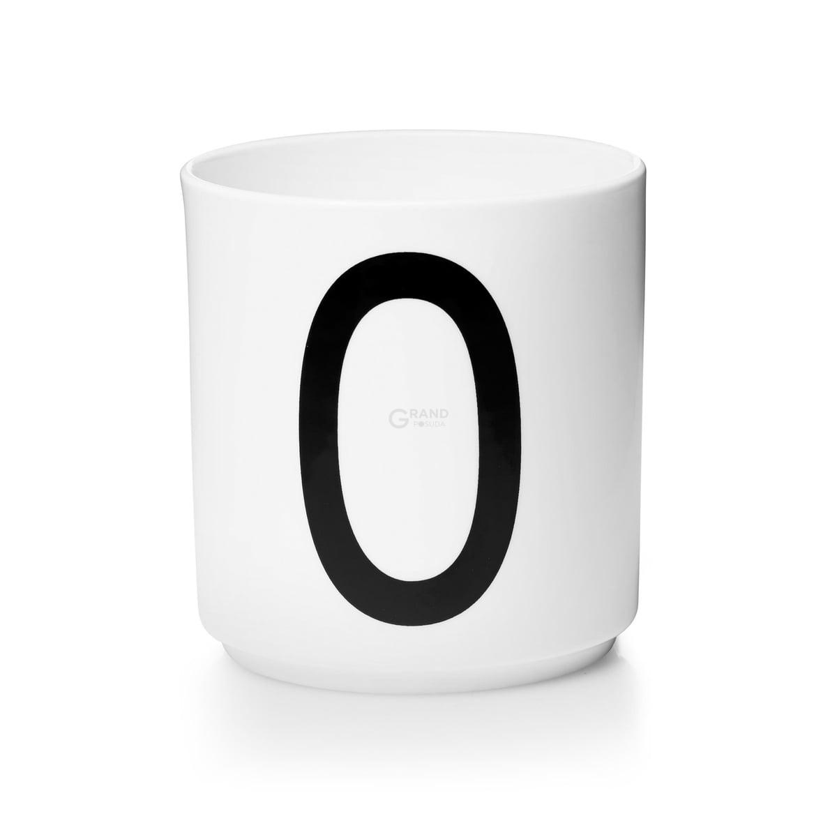 Design Letters Чашка O 325 мл біла AJ Porzellan Becher | https://grandposuda.com.ua