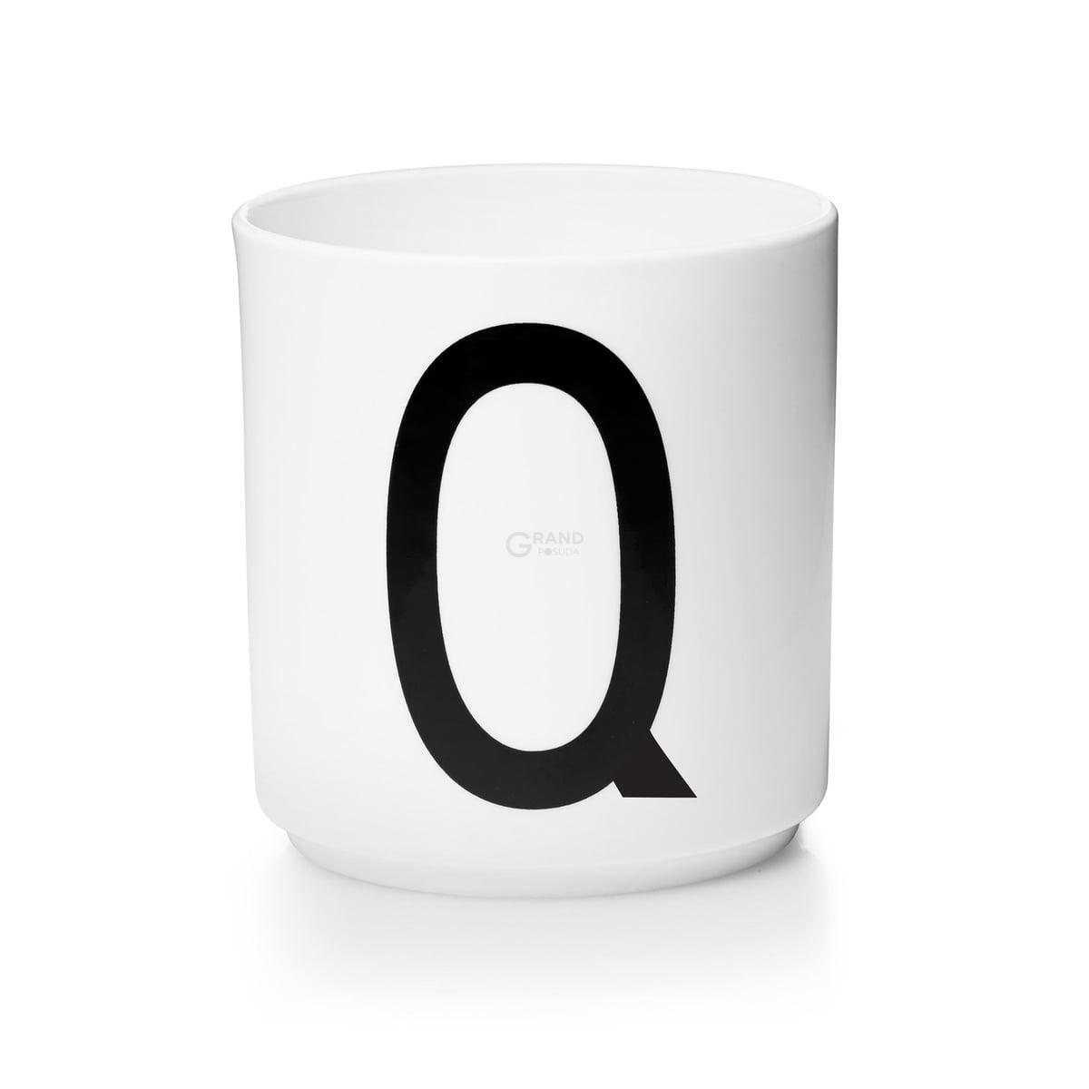 Design Letters Чашка Q 325 мл біла AJ Porzellan Becher | https://grandposuda.com.ua