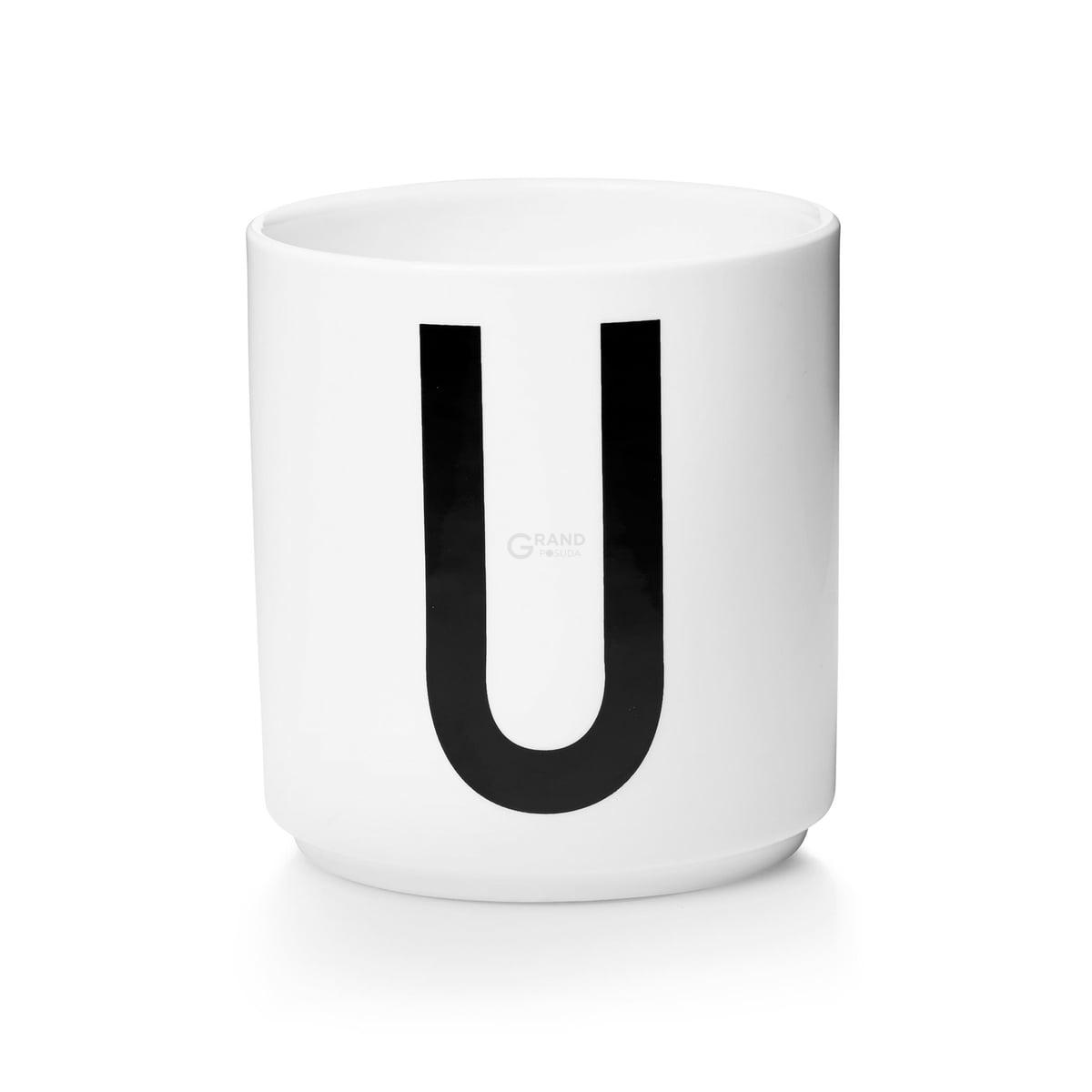Design Letters Чашка U 325 мл біла AJ Porzellan Becher | https://grandposuda.com.ua