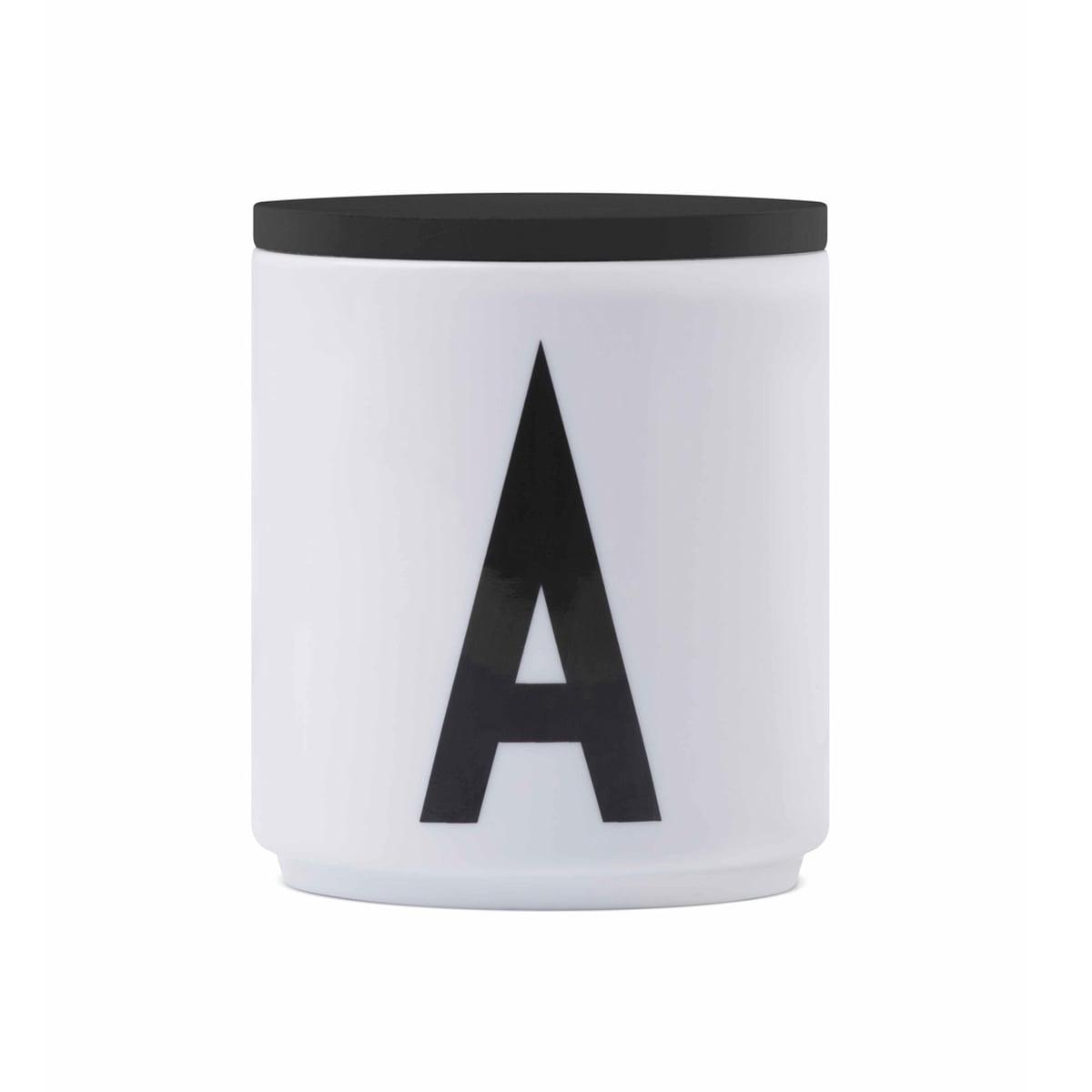 Design Letters Кришка для гуртки Ø 8 см коричнева Deckel zu AJ Porzellan Becher | https://grandposuda.com.ua