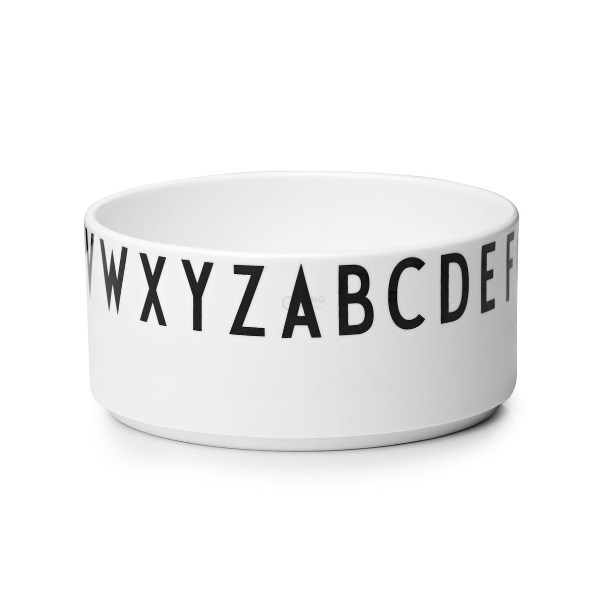 Design Letters Пиала Ø 17 см черно-белая AJ Porzellan Deko-Schale | https://grandposuda.com.ua