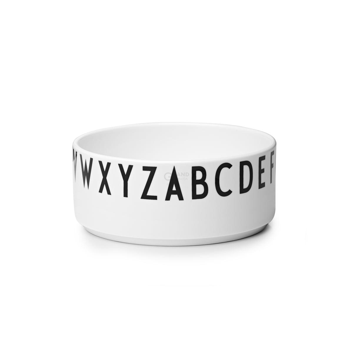 Design Letters Пиала Ø 17 см черно-белая AJ Porzellan Deko-Schale | https://grandposuda.com.ua