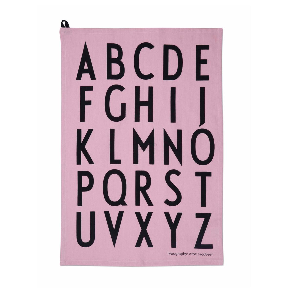 Design Letters Рушник 0,2x60x40 см рожеве ABC Geschirrtuch-Set | https://grandposuda.com.ua