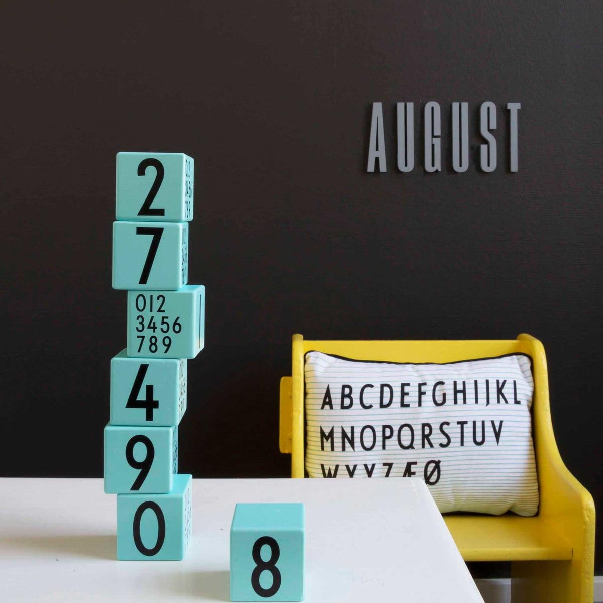 Design Letters Кубики 5x5x5 см рожеві AJ Wooden Number Cubes | https://grandposuda.com.ua