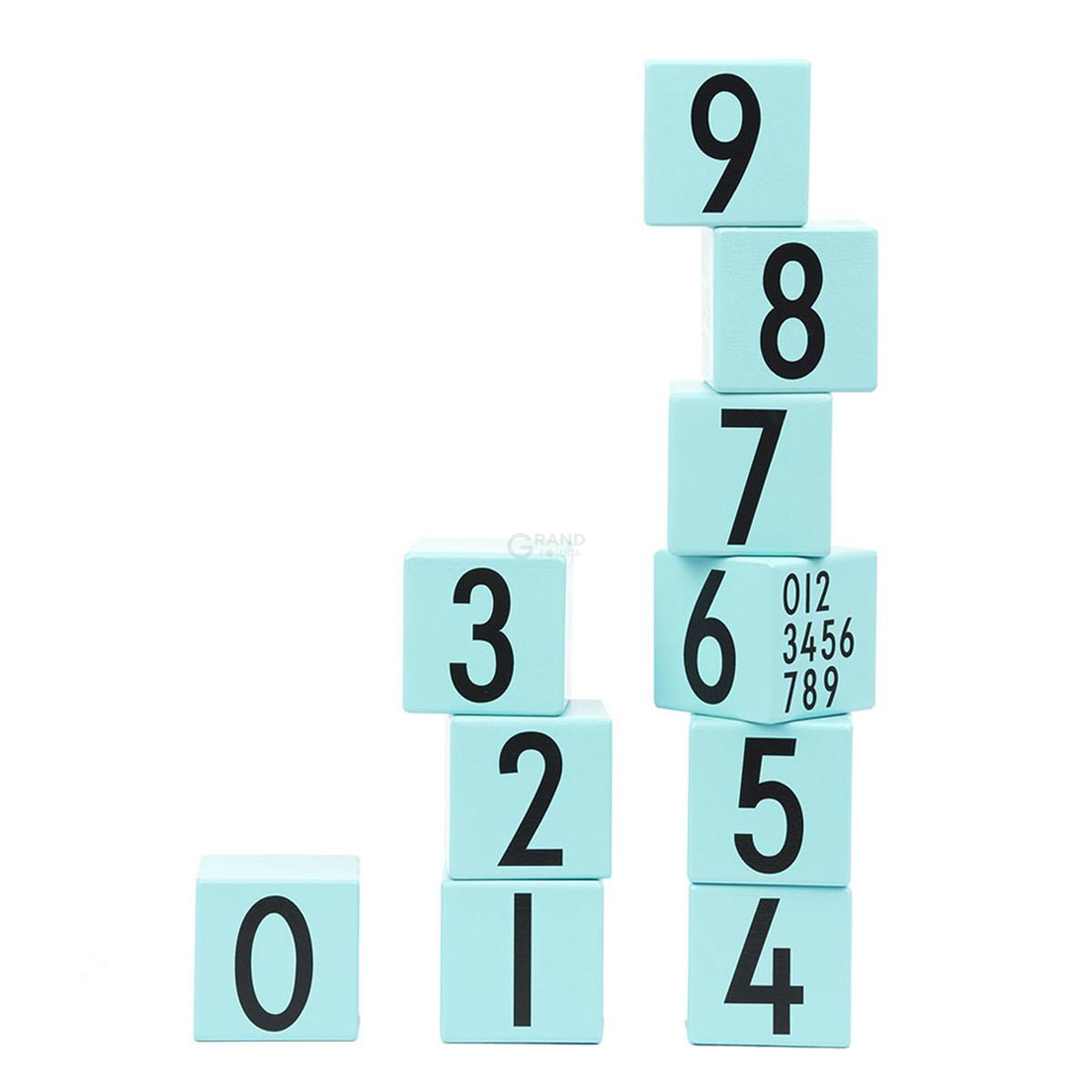 Design Letters Кубики 5x5x5 см рожеві AJ Wooden Number Cubes | https://grandposuda.com.ua