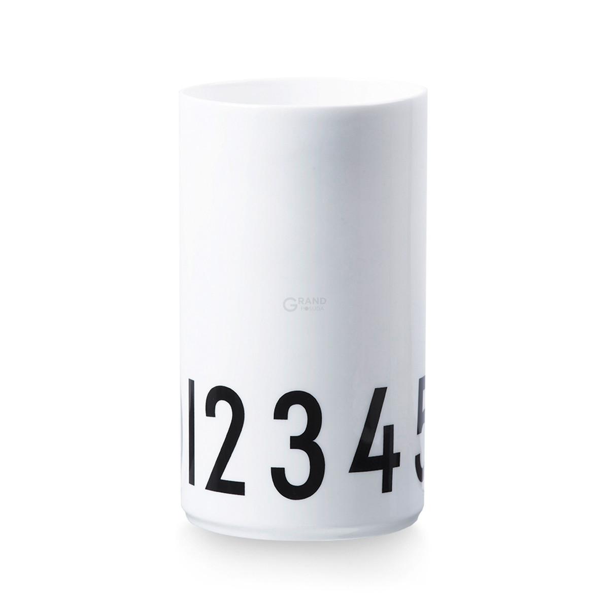 Design Letters Ваза 15x8,5 см белая Vase 0-9 | https://grandposuda.com.ua