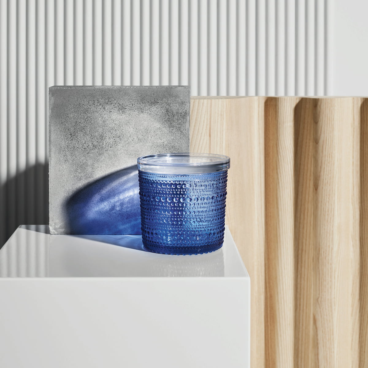 Iittala Ємність для зберігання 5,7х11,6 см світло-блакитна Kastehelmi | https://grandposuda.com.ua