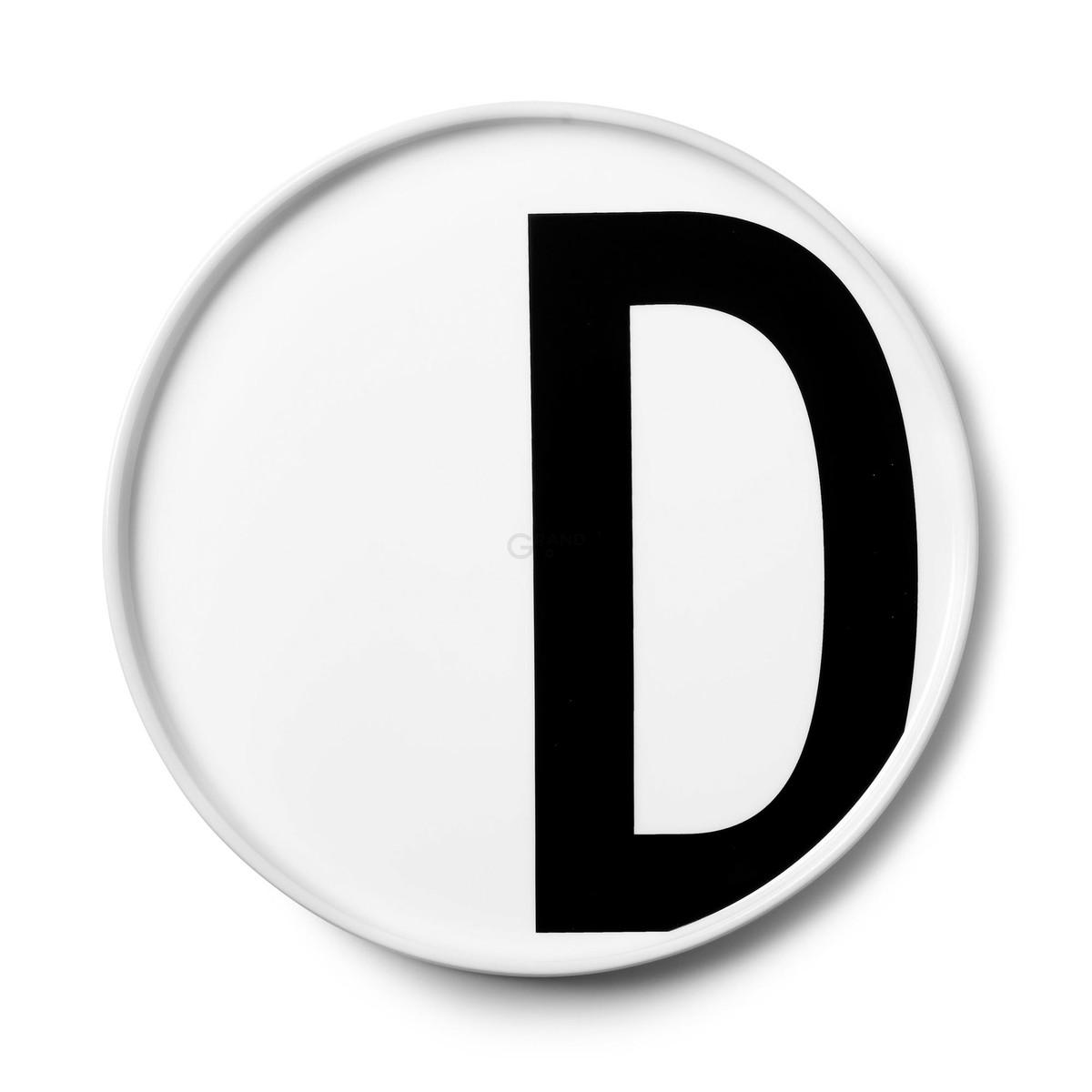 Design Letters Тарілка D Ø 21,5 см біла AJ Porzellan Teller | https://grandposuda.com.ua